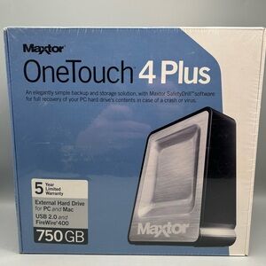 Maxtor OneTouch 4 Plus 750GB External Hard Drive